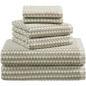 MARTEX NWT 6pc Arcadia gaea pebble towel set